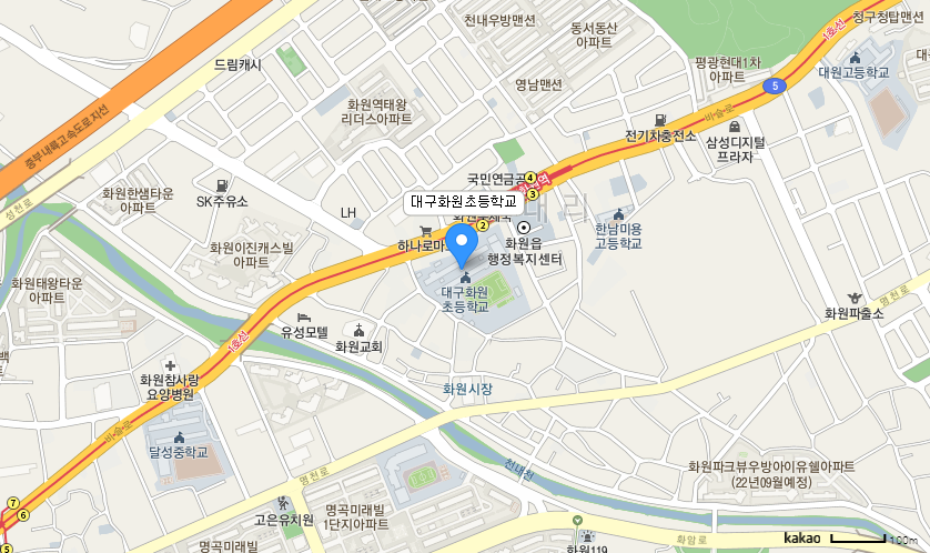 학교 찾아오시는 길 지도